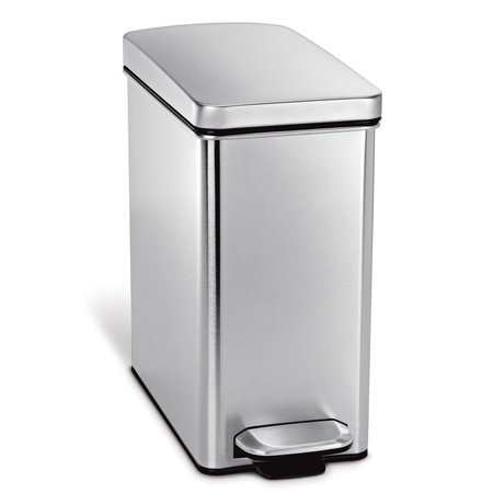 SIMPLEHUMAN 10 L Step Can, Brushed, Stainless Steel CW1898
